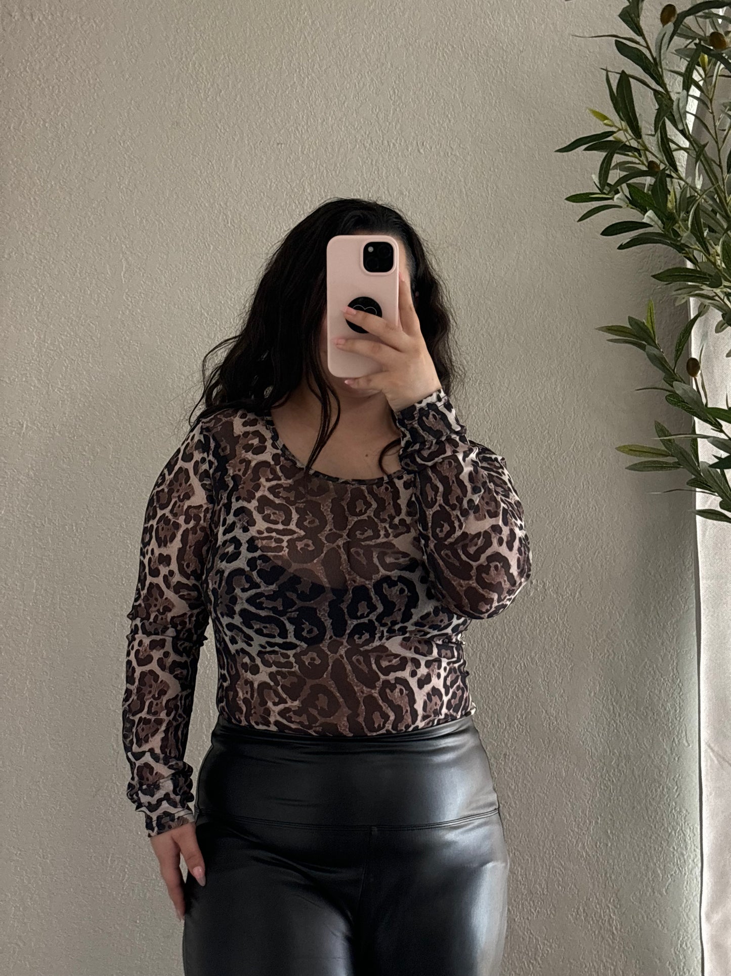 Sassy Safari Mesh Top