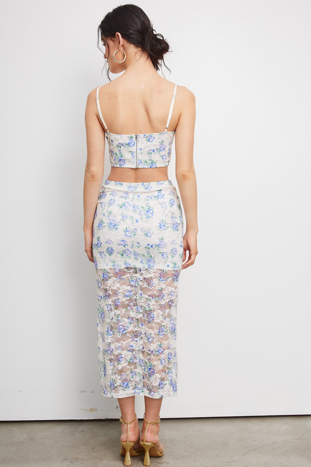 Delilah Midi Skirt Lace Set