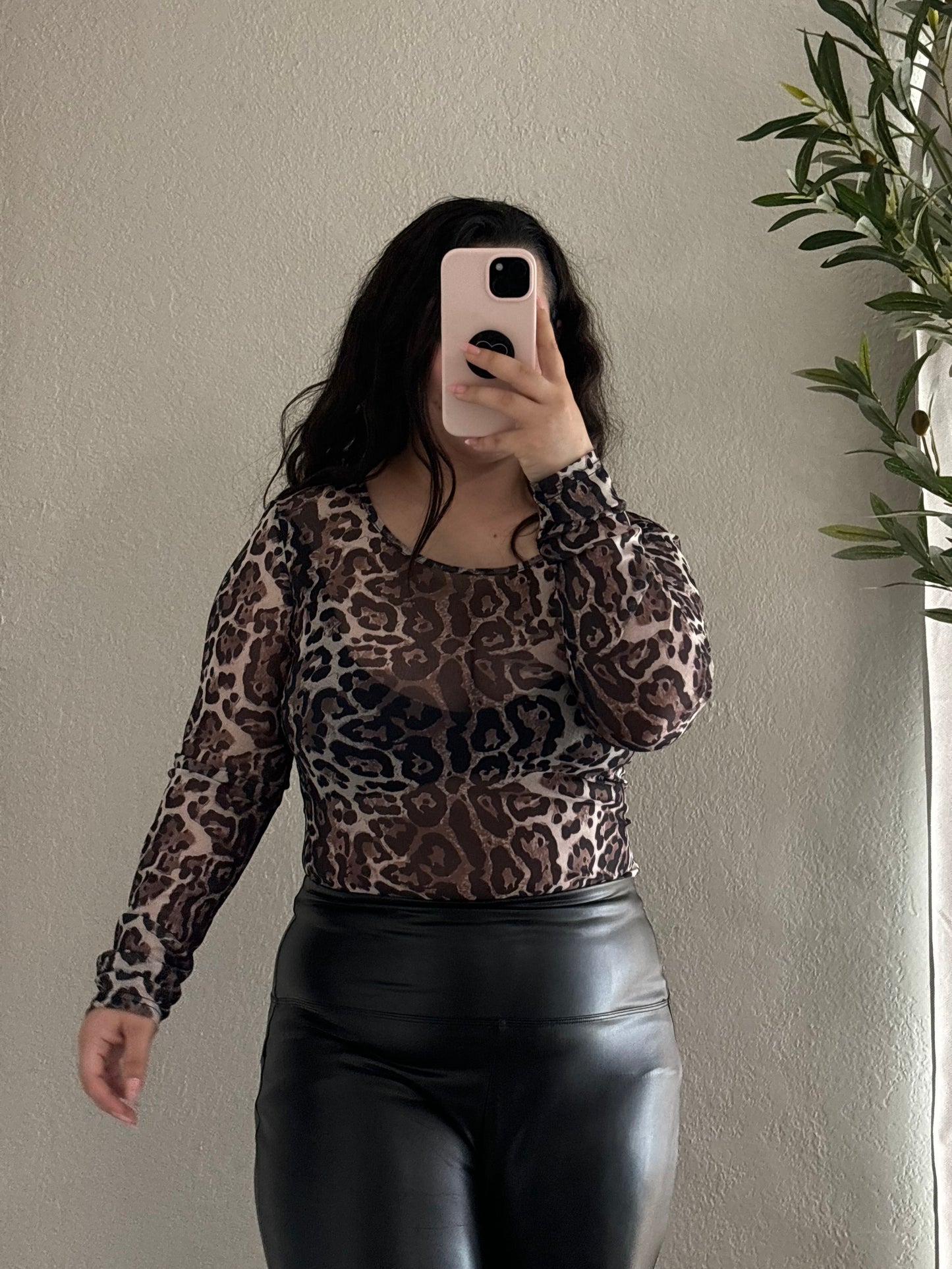 Sassy Safari Mesh Top