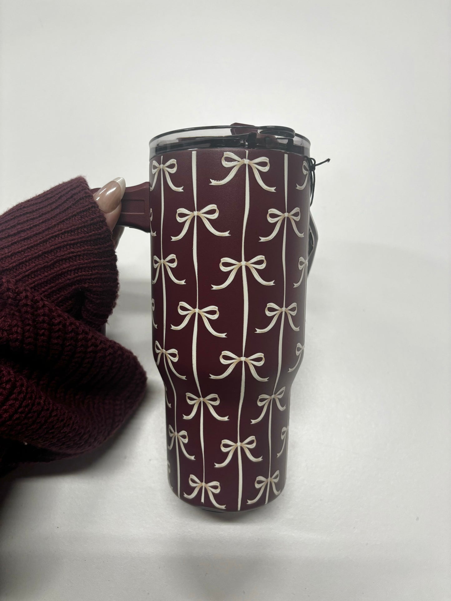 Merlot & Bows Tumbler