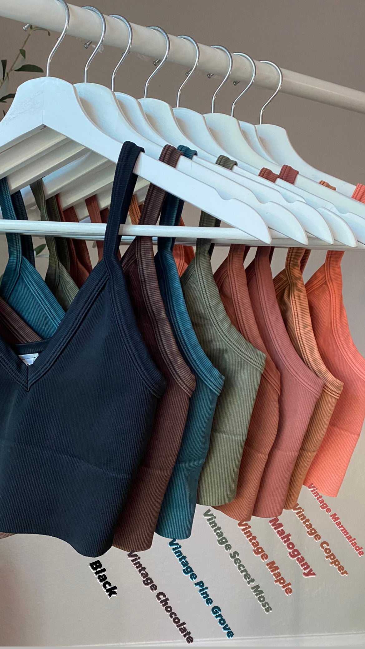 Athena Vintage V-Neck Bralette Tank (More Colors)