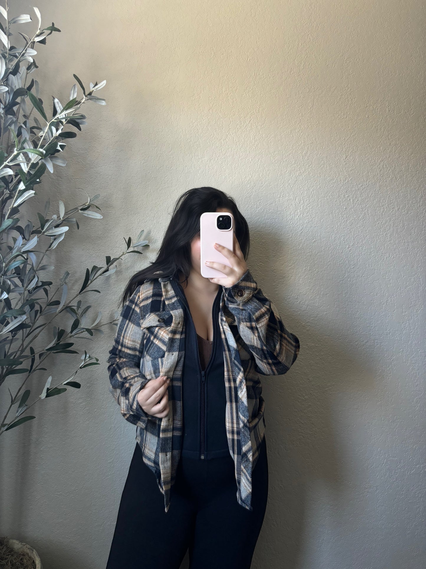 Monique Shacket (Brown/Navy Mix)