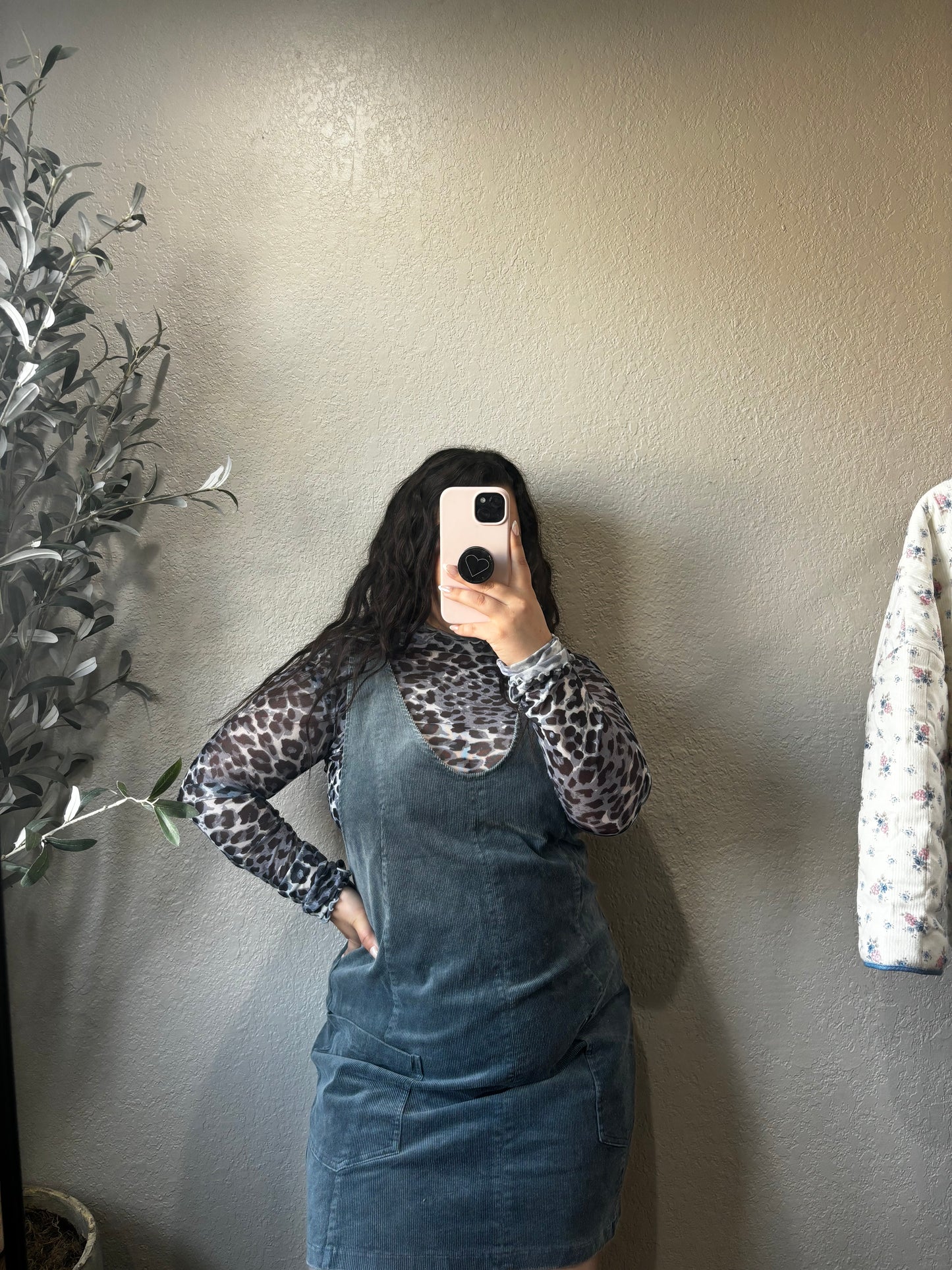 Midnight Spots Mesh Top