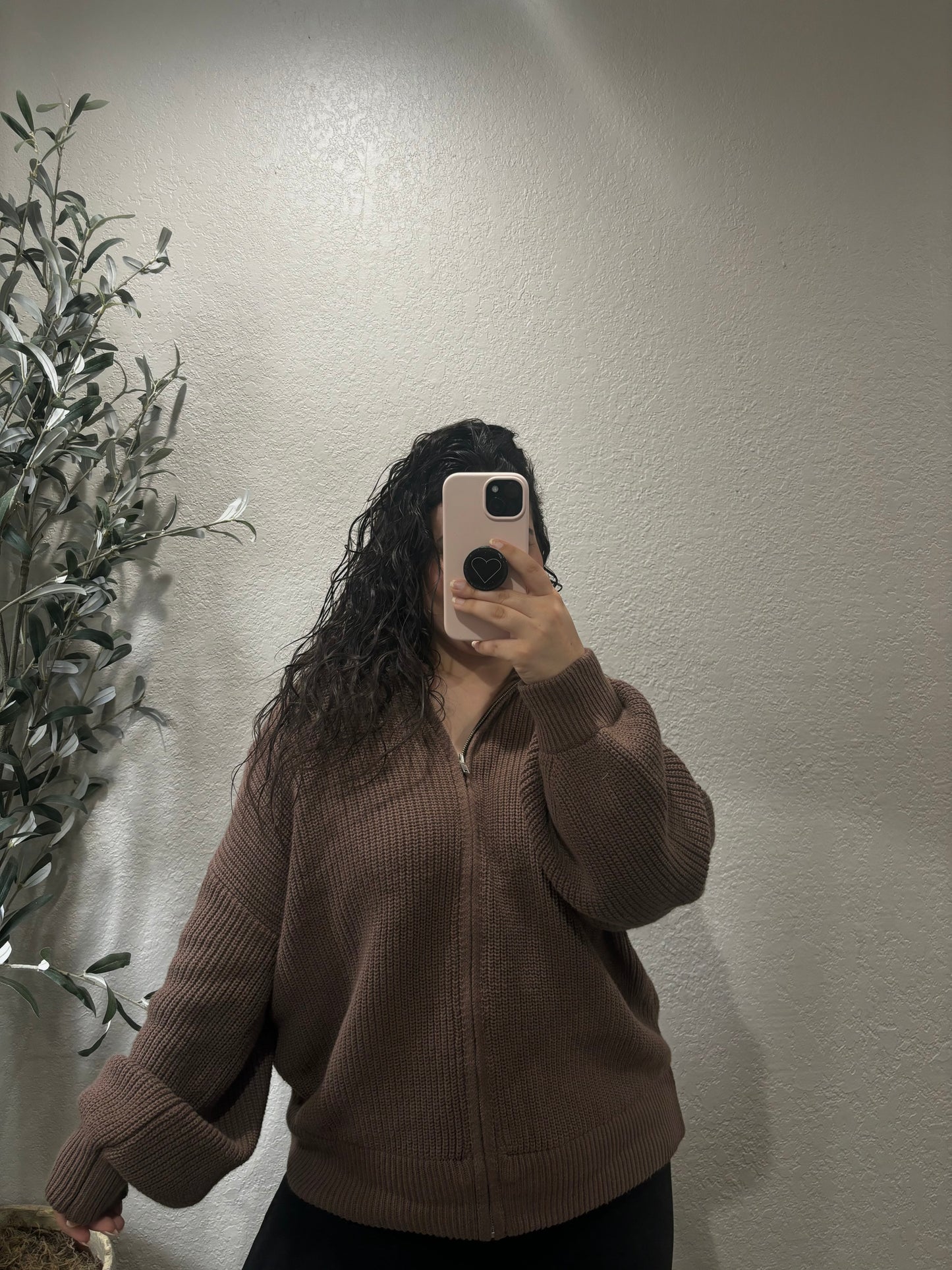 SOLD OUT- PRE ORDER: Heartbreaker Sweater- Mocha (Ships Late October)