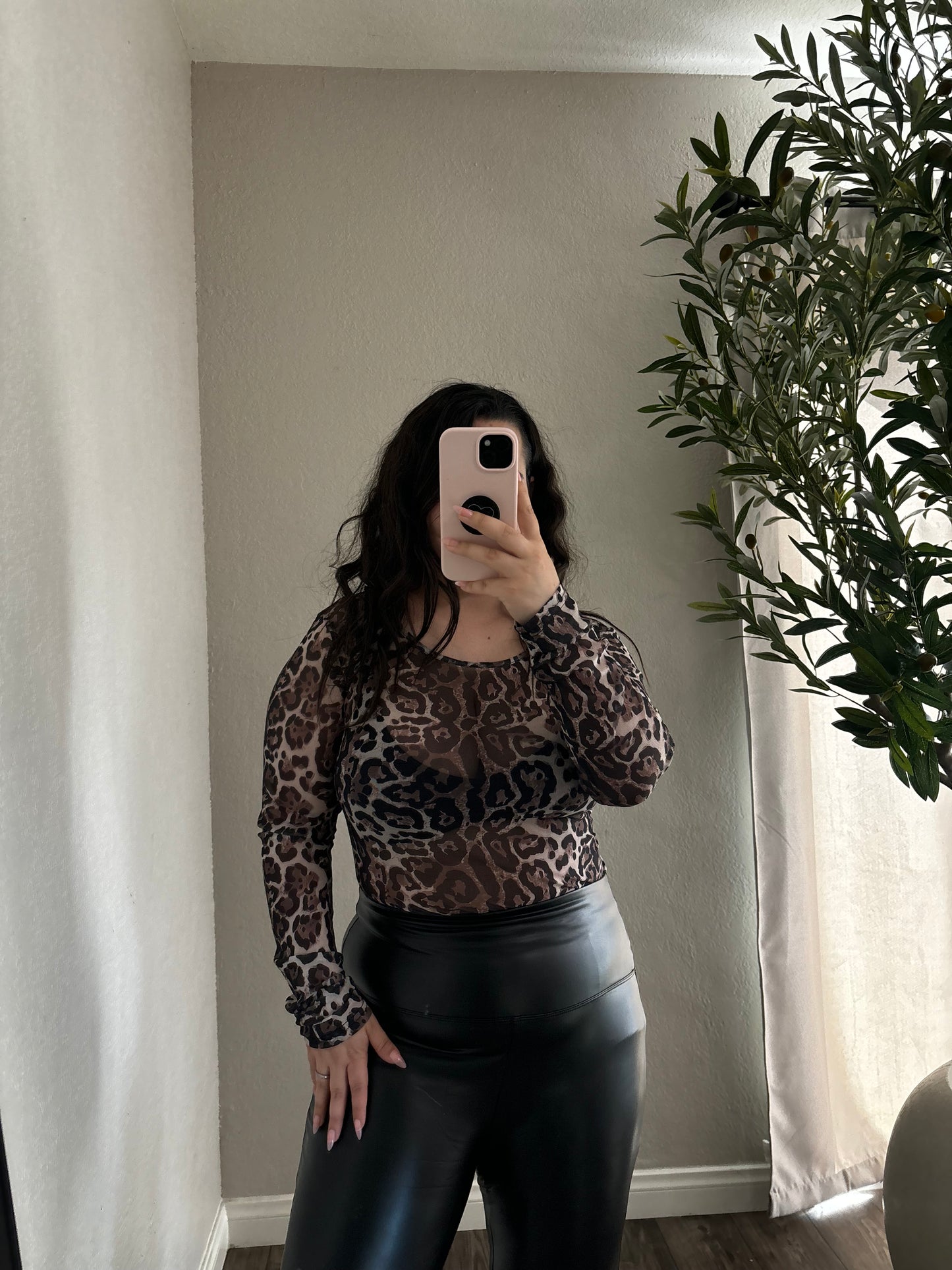 Sassy Safari Mesh Top
