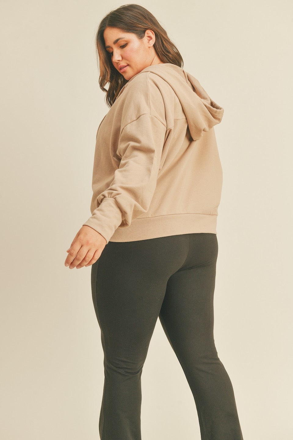 Extra Curvy French Terry Zip Up Hoodie