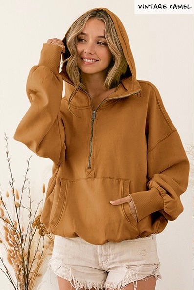 Half Zip Hoodie (More Colors)