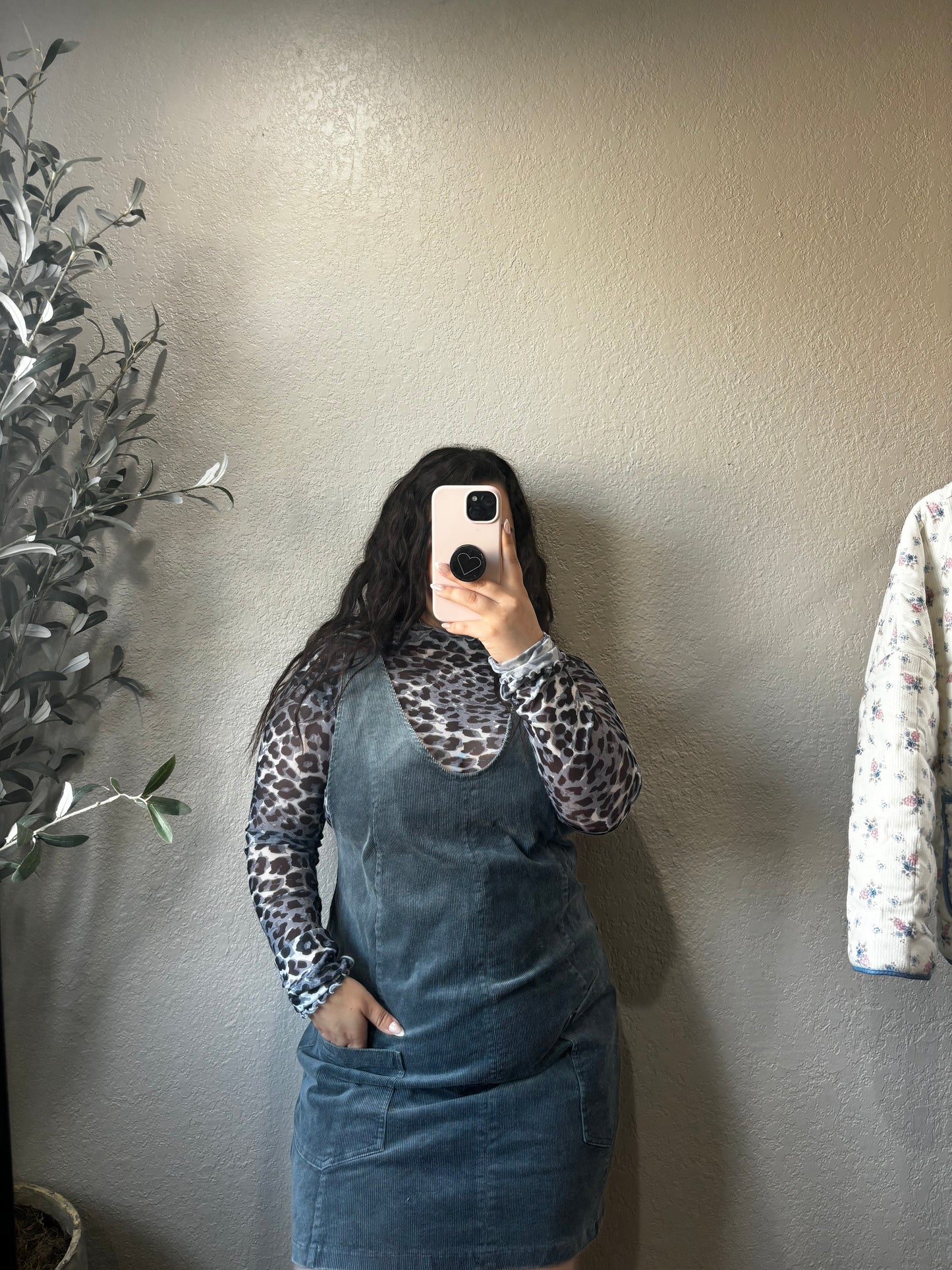 Midnight Spots Mesh Top