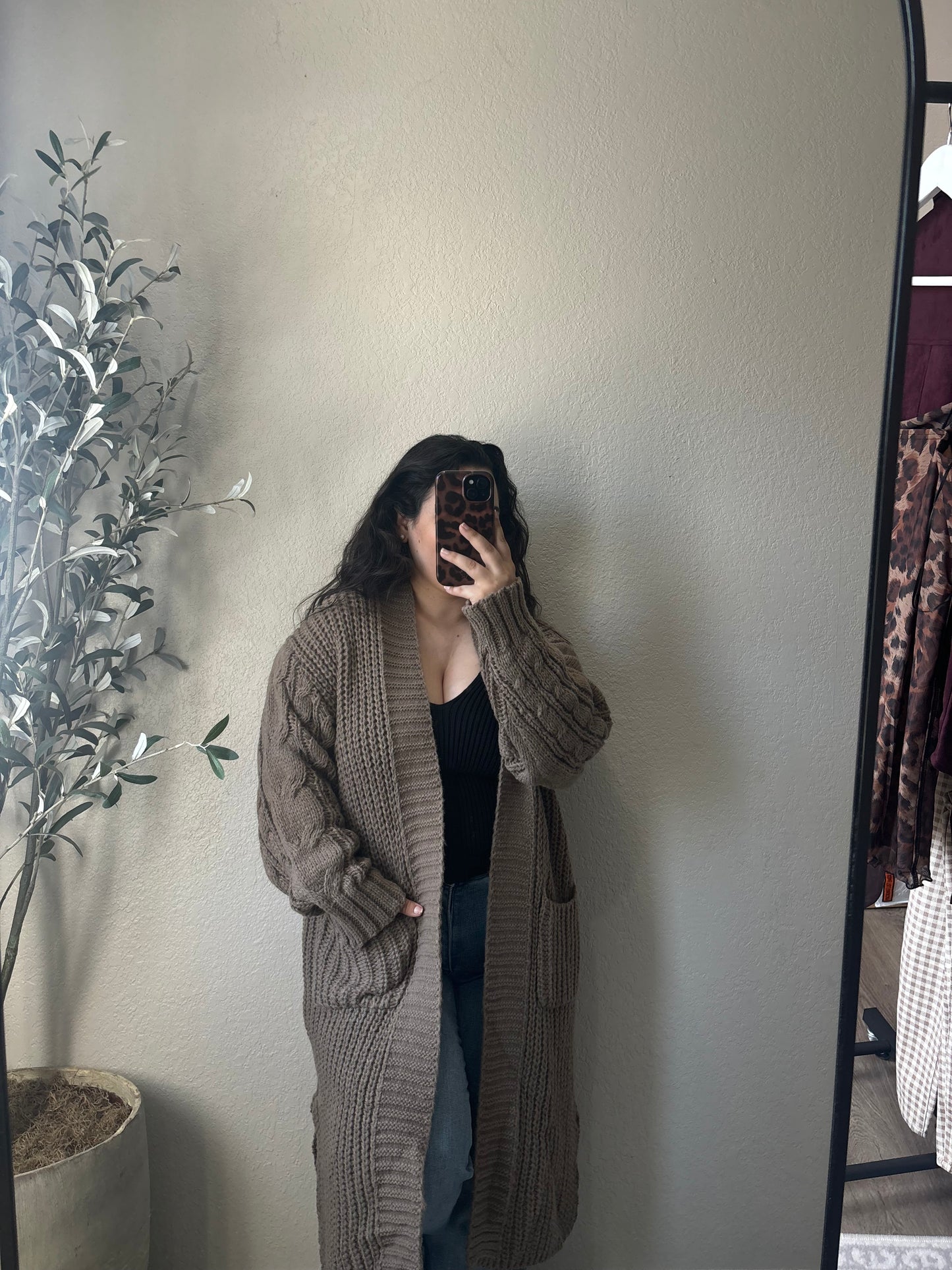 Morning Brew Cardigan (Mocha)