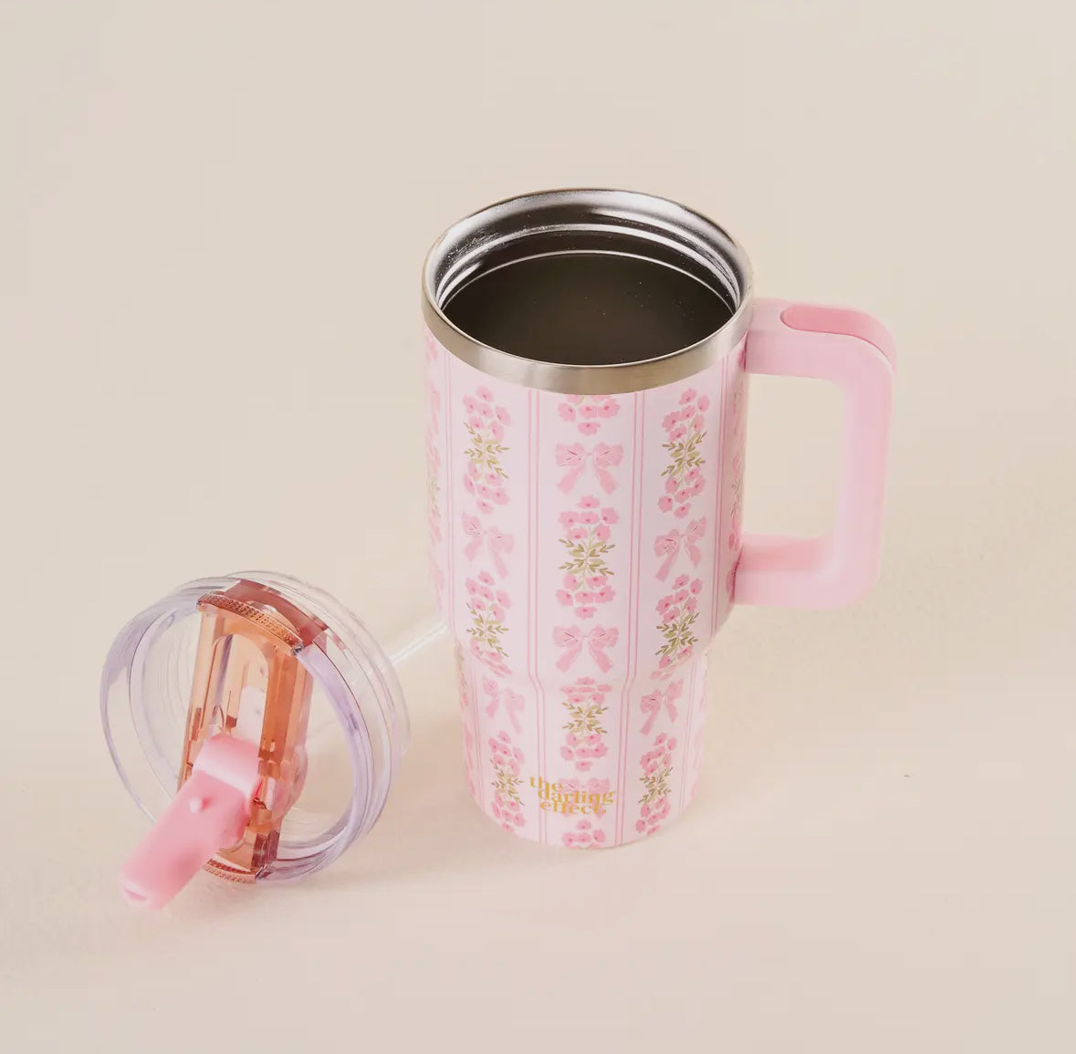 Oh So Fancy Pink- 20oz Flip Straw Tumbler (Ships 3/24)