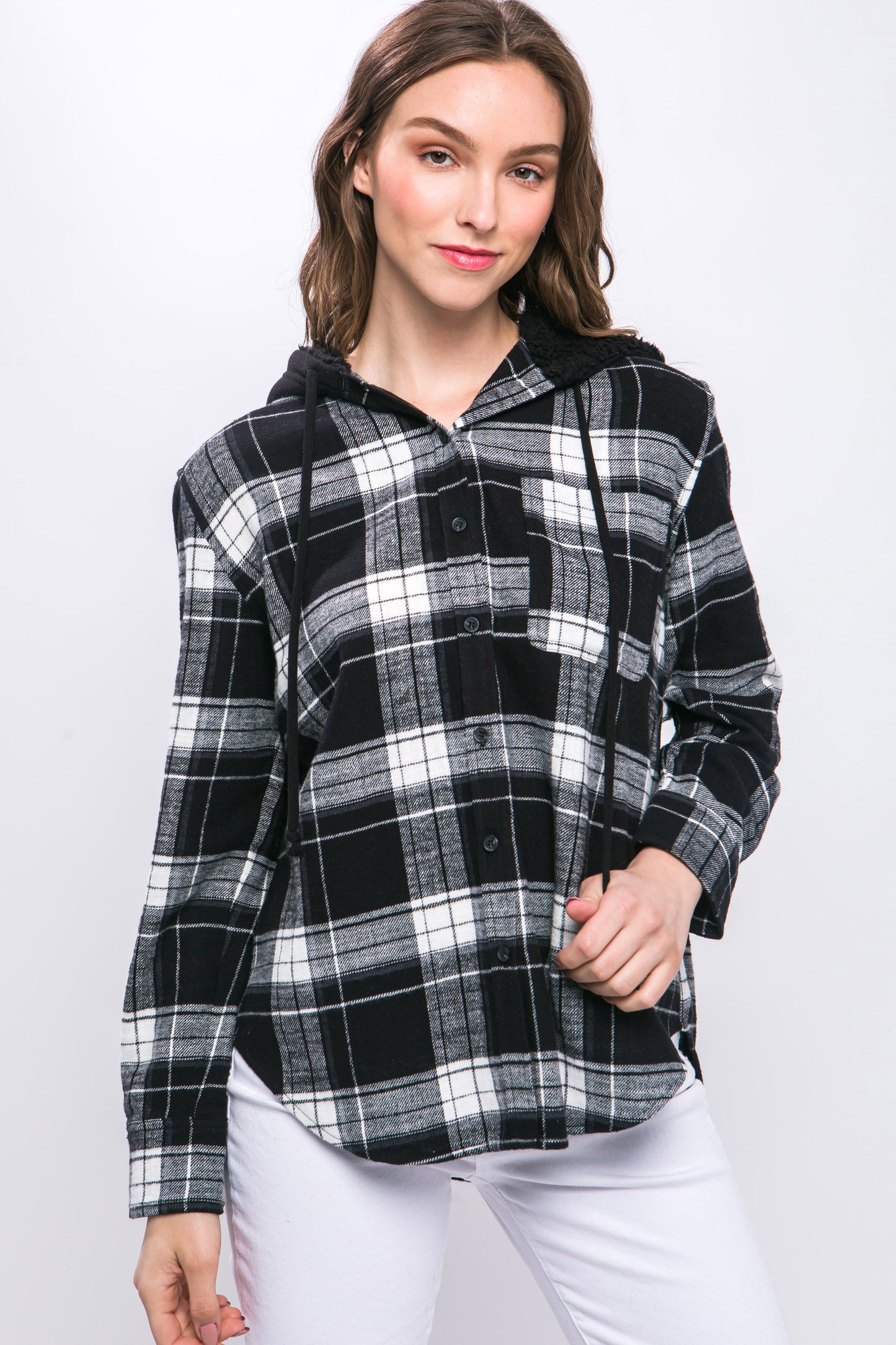 Kalice Plaid Shirt Hoodie (More Colors)