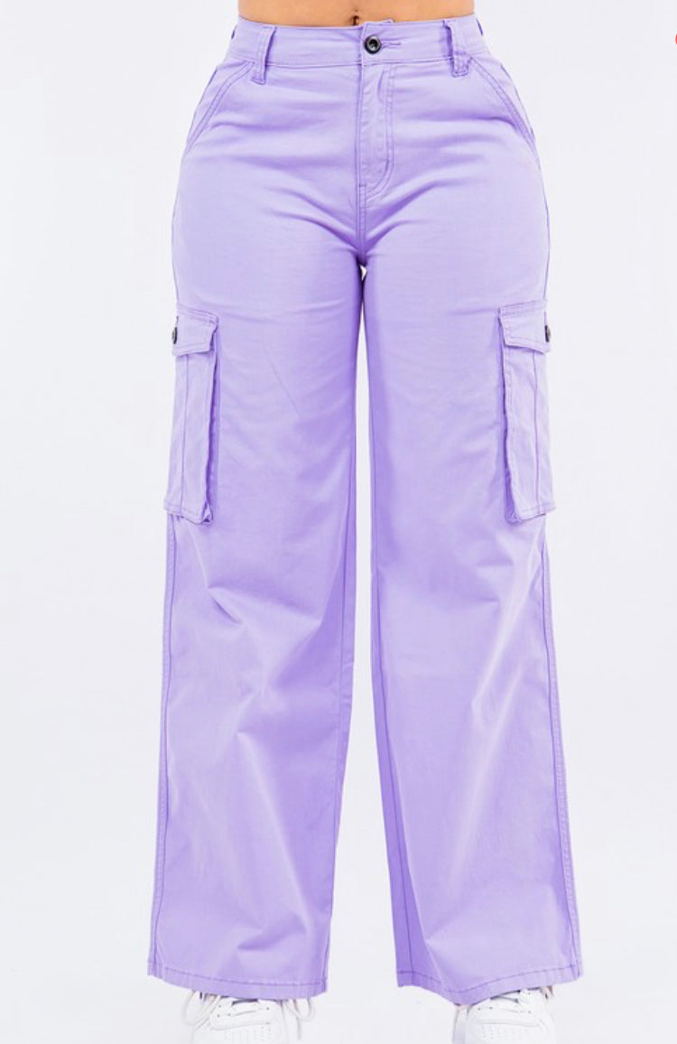 Cove Cargo Pants (Lavender)