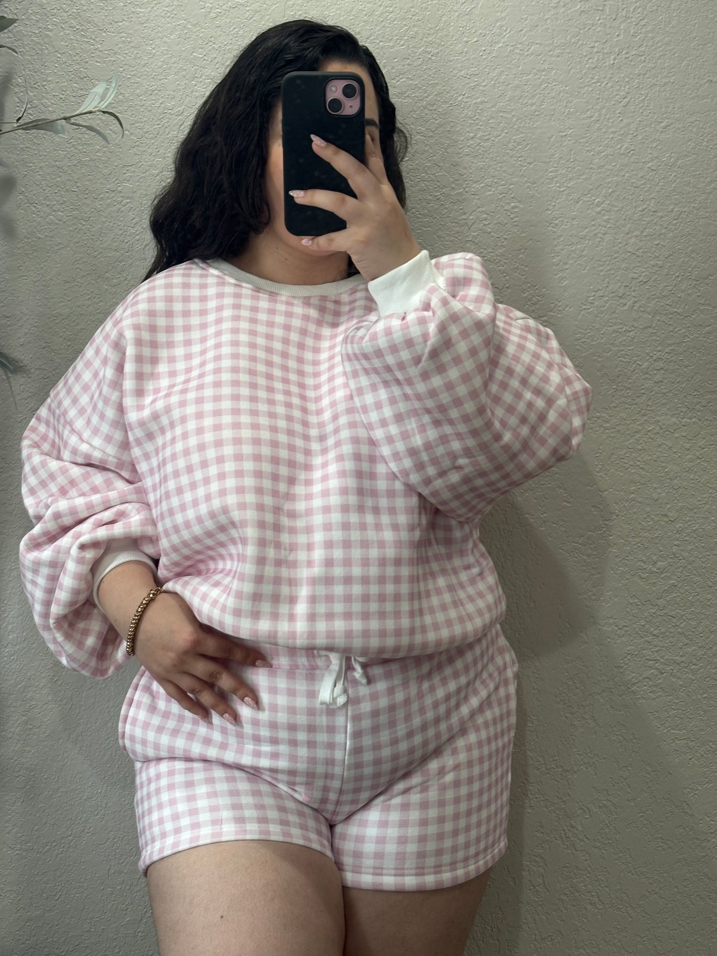 Blushin’ Pink Gingham Set