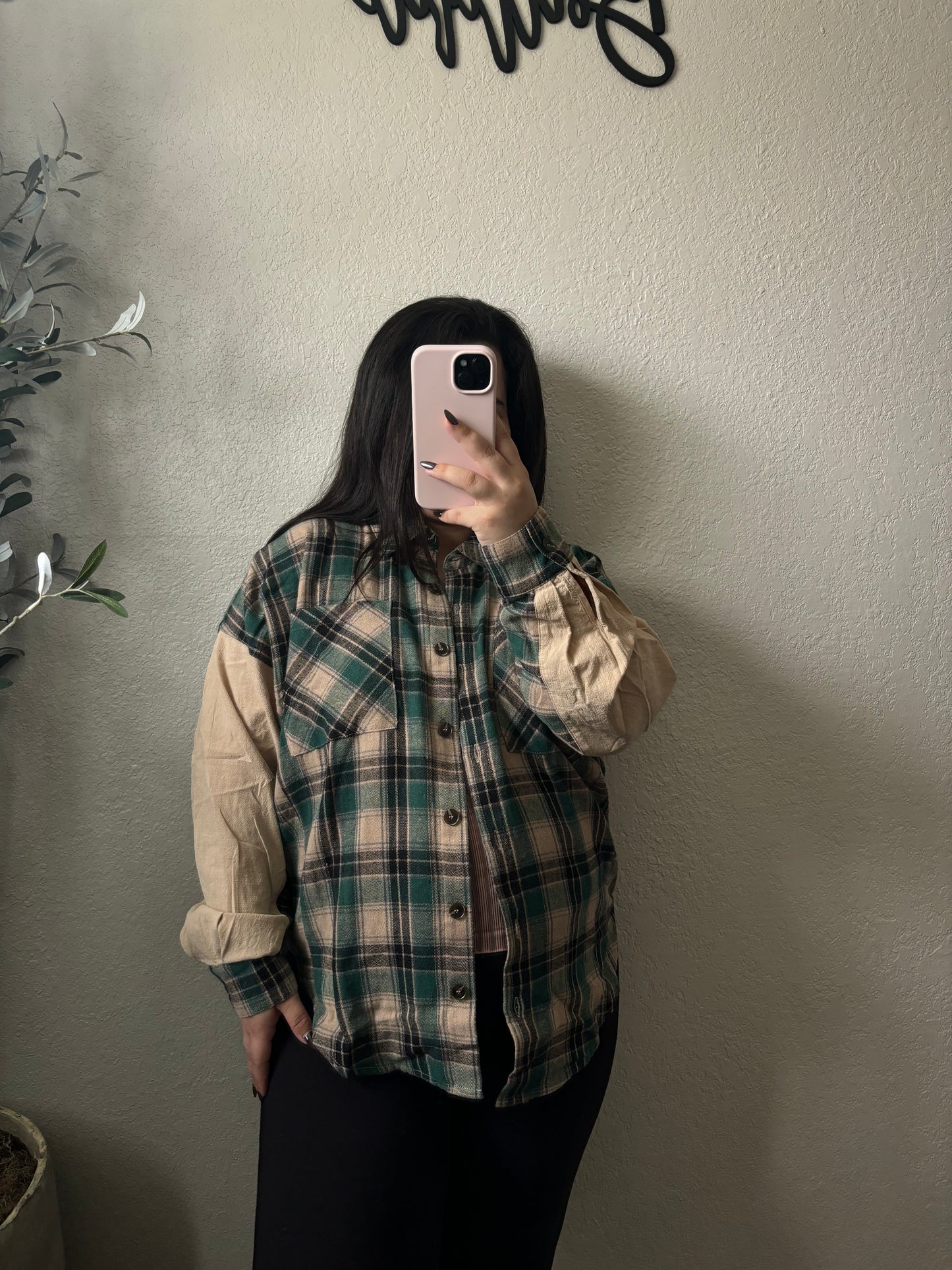 Farrah Flannel-Pine