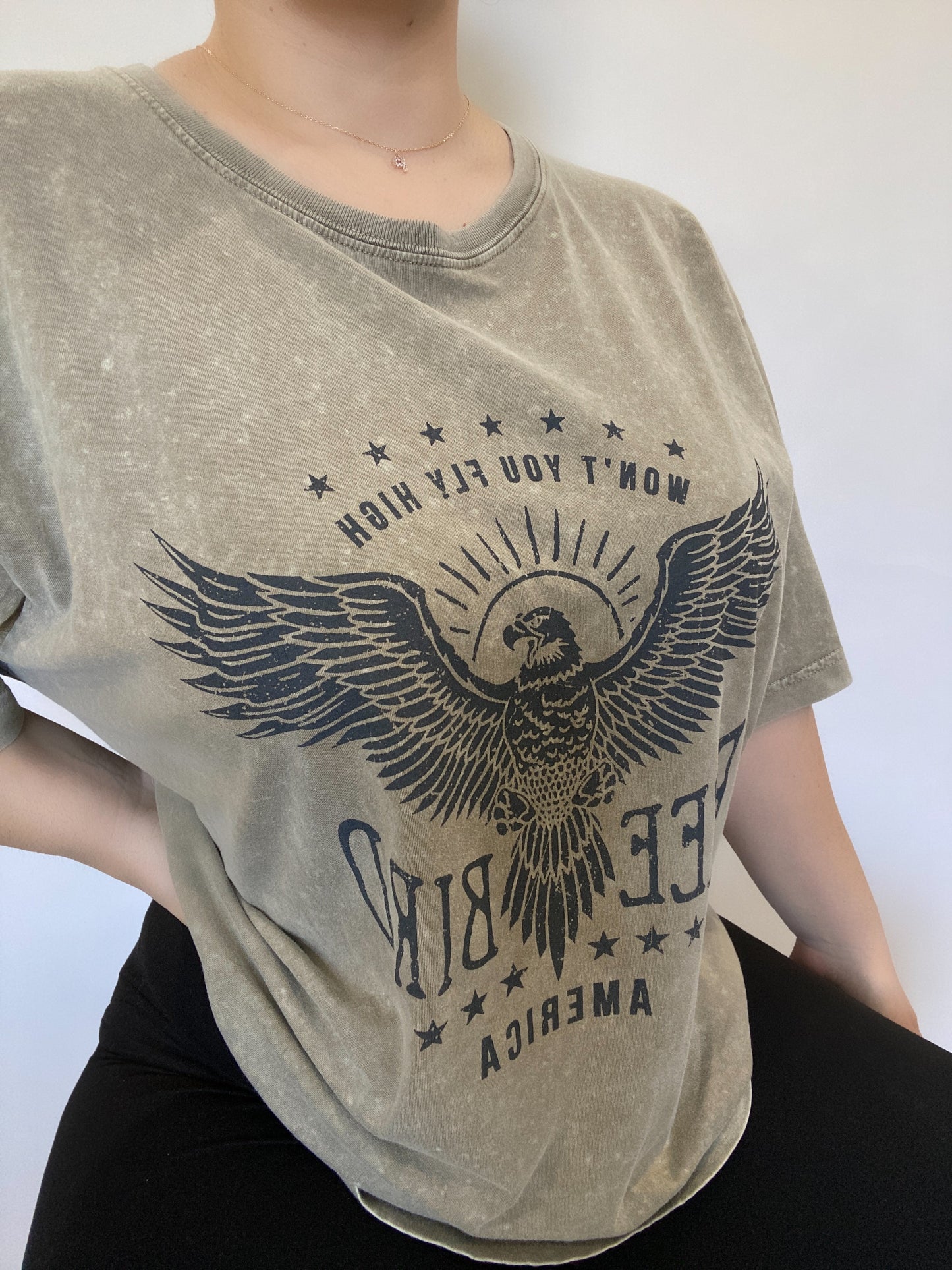 Free Bird Tee (Ash Mocha)