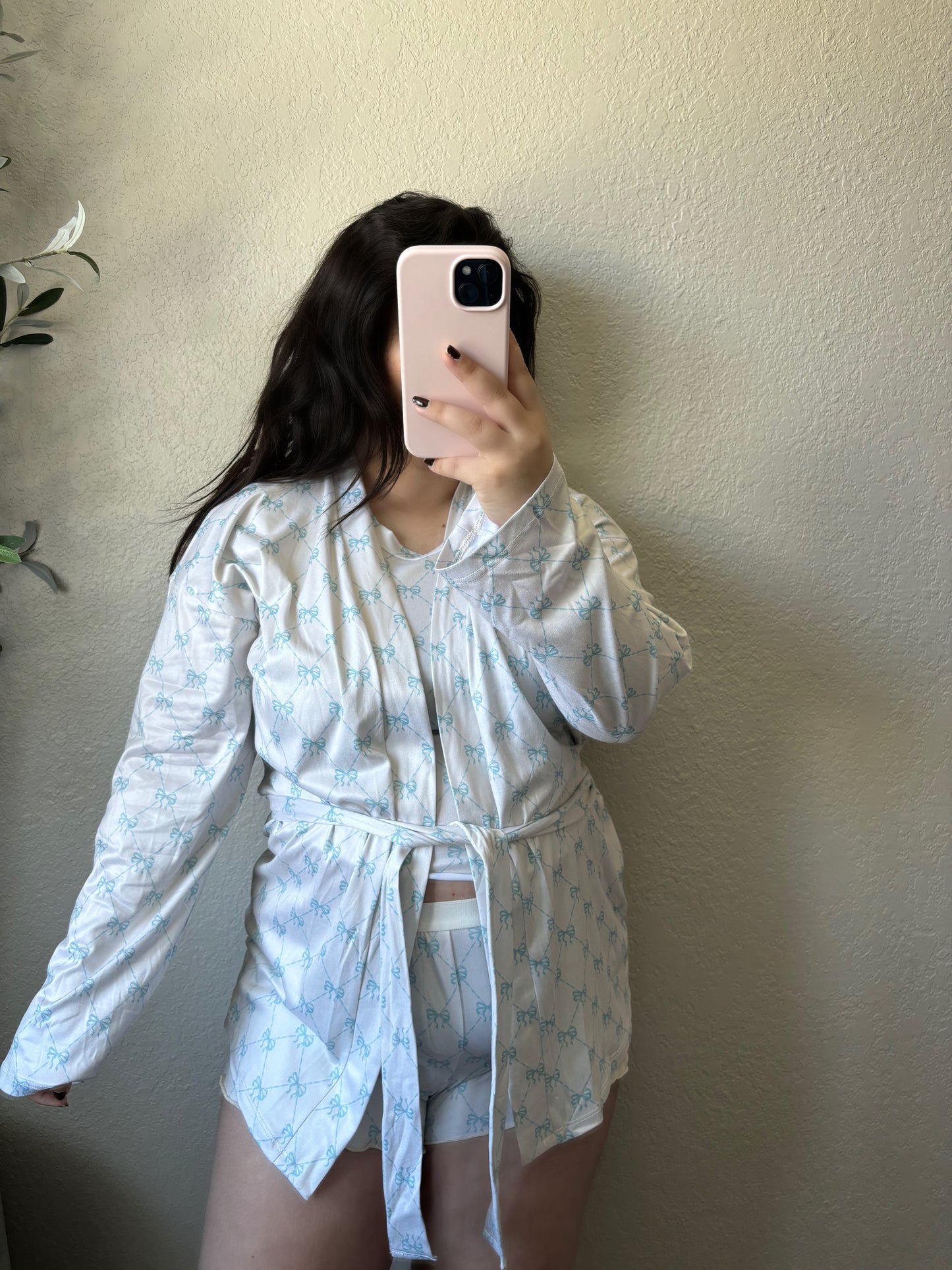 Baby Blue Bow Robe