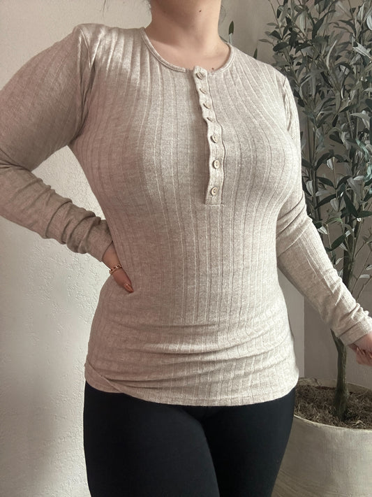 Lina Long Sleeve (Oatmeal)