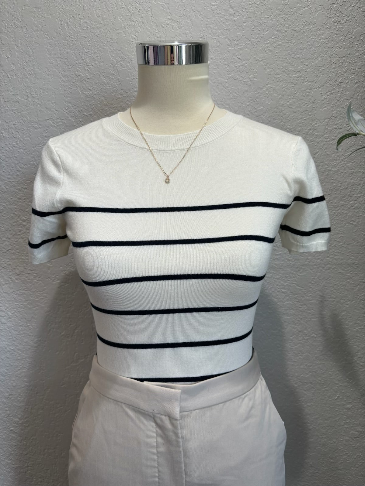 Darlene Knit Top- Ivory