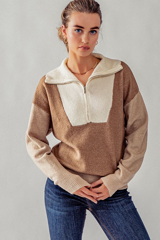 Karla Colorblock Zip Up
