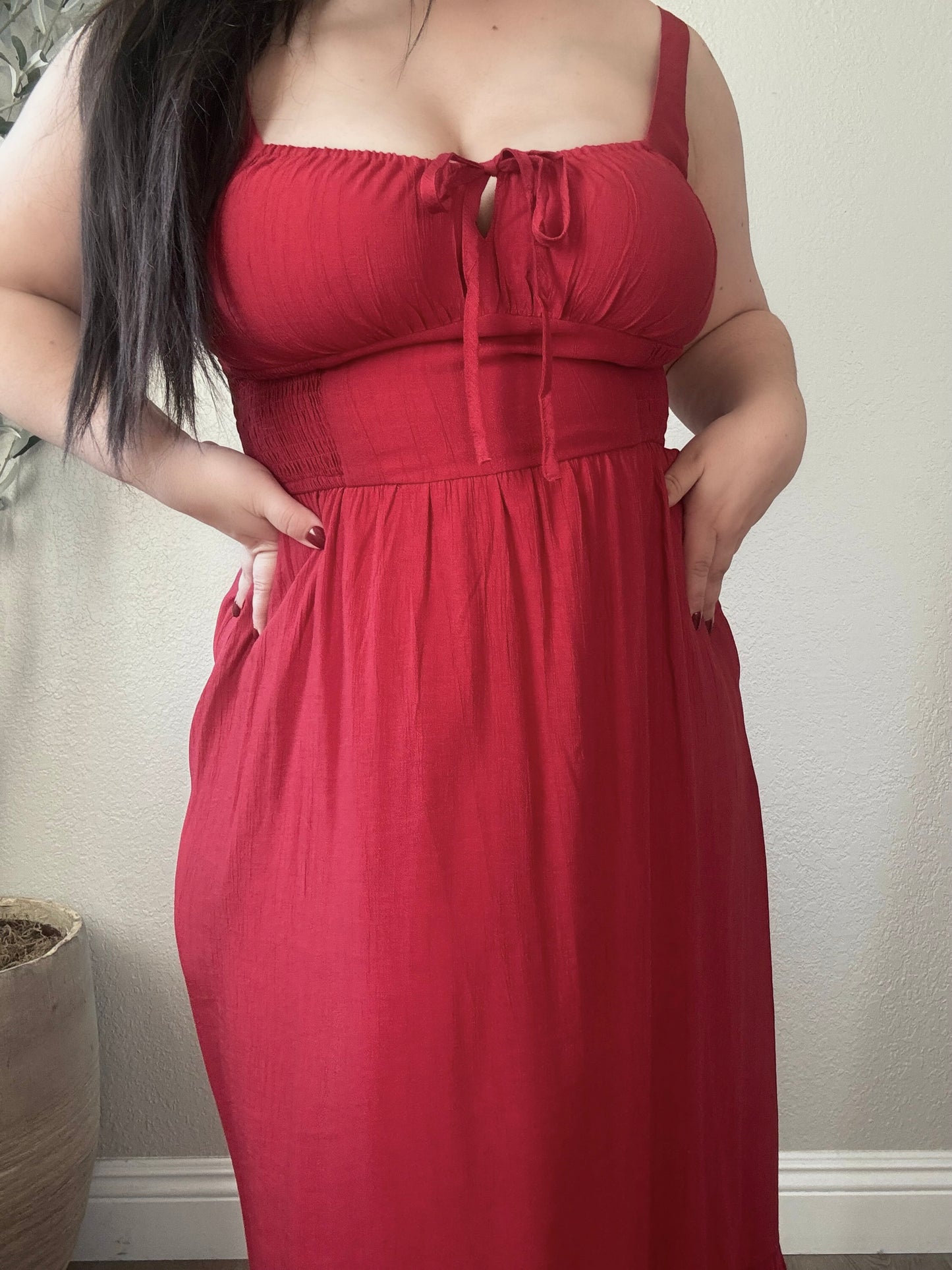 All Yours Maxi Dress- Red