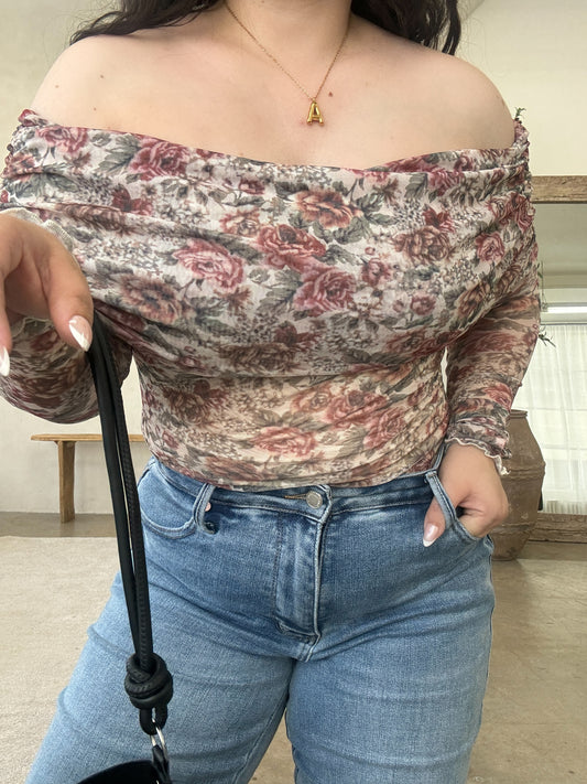 Garden Muse Bodysuit- Cream