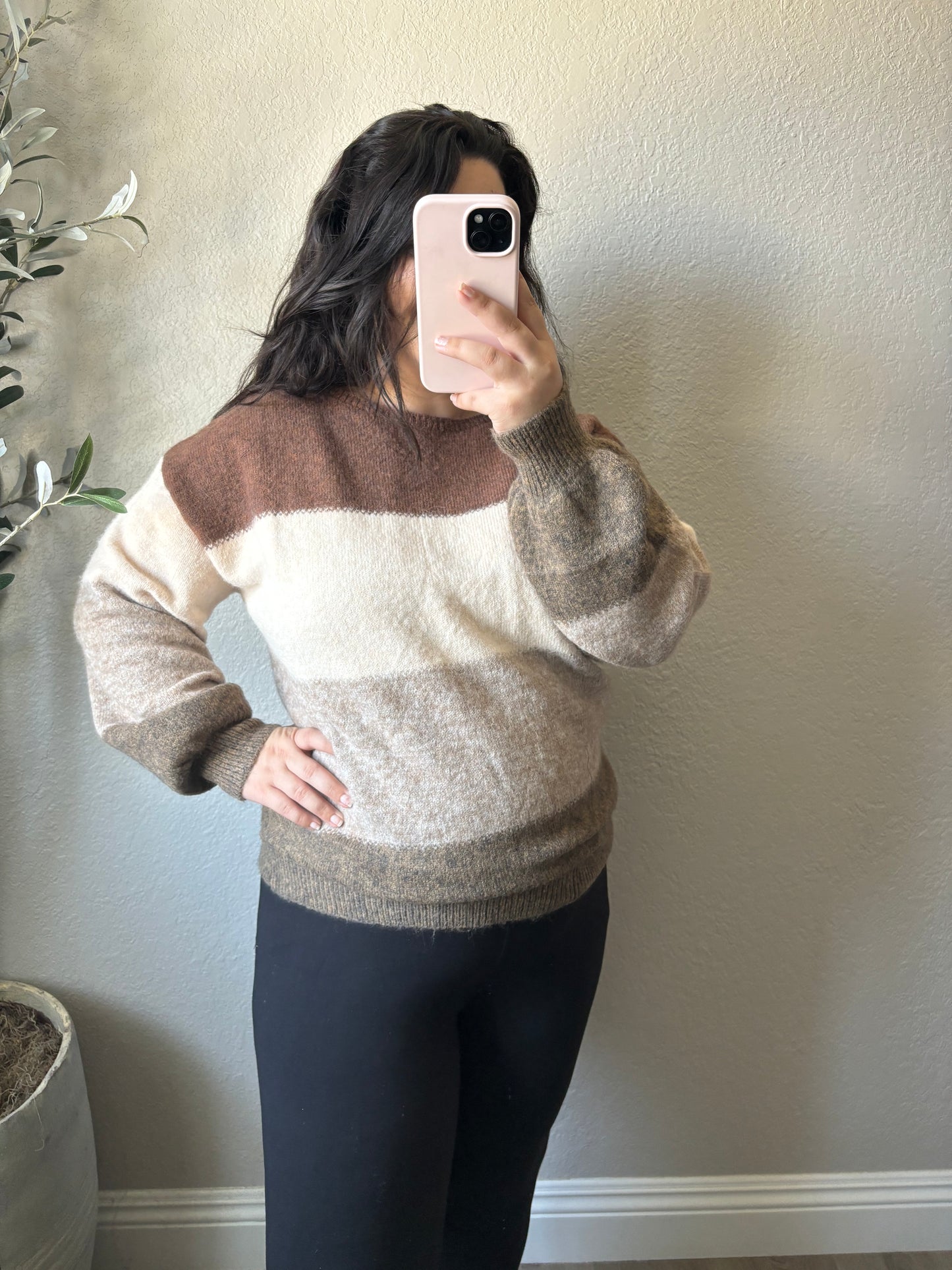 Fall Nights Color Block Sweater