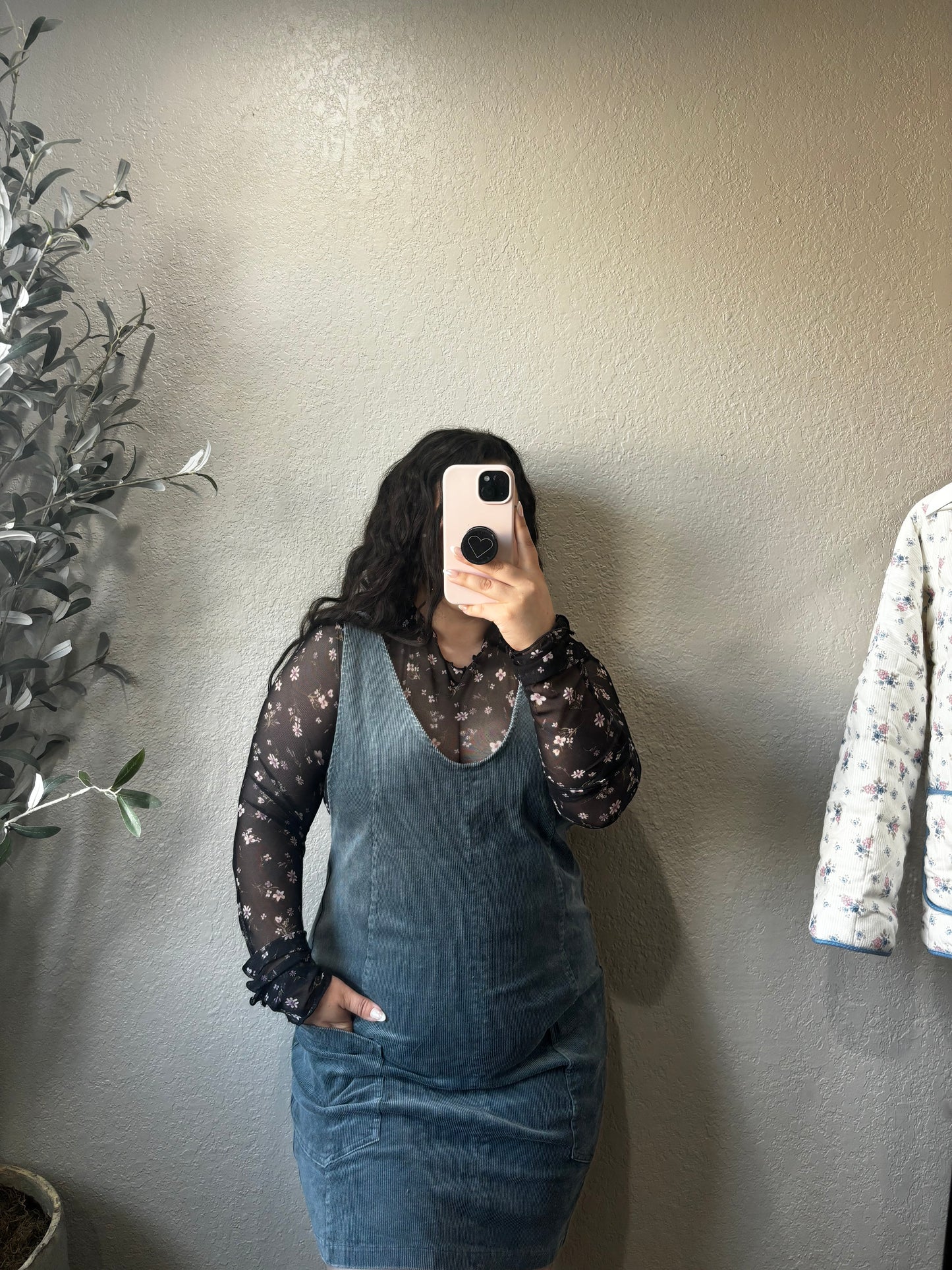 Pumpkin & Pine Corduroy Dress