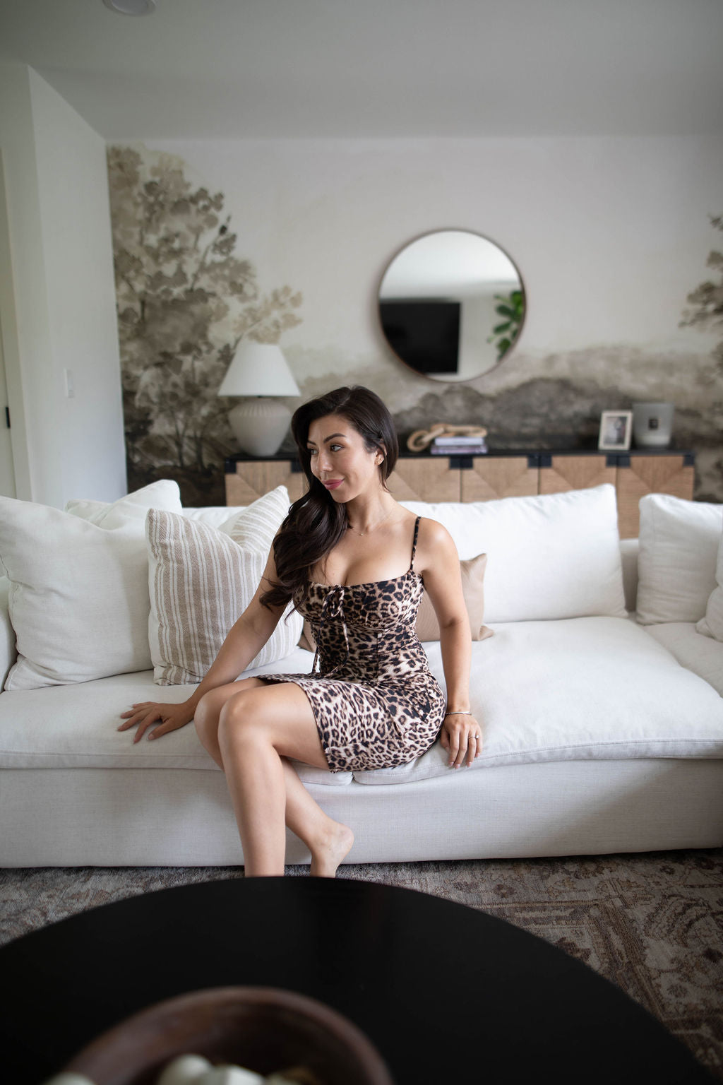 Sienna Mini Dress (Leopard)