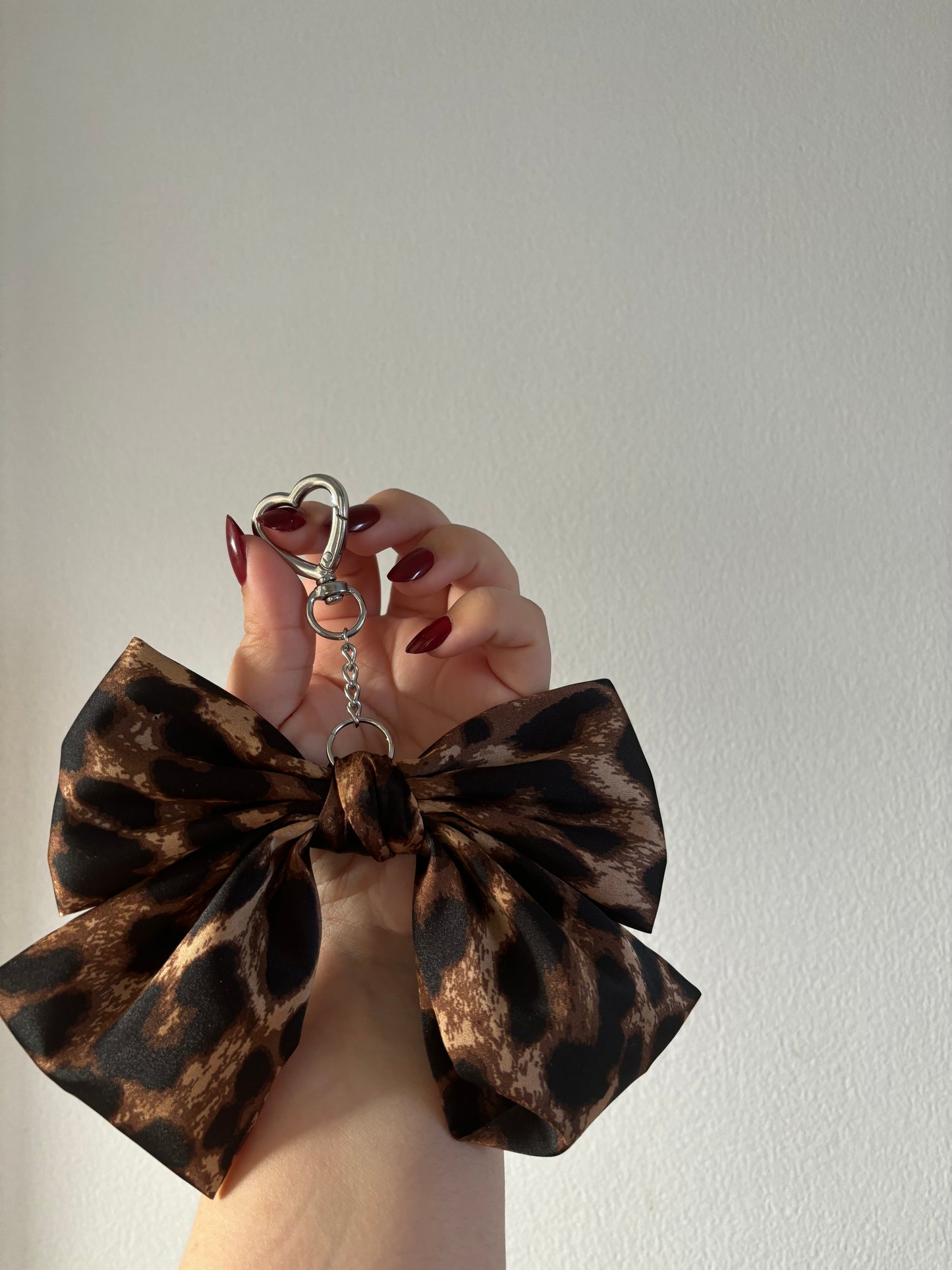 Leopard Bow Key Chain