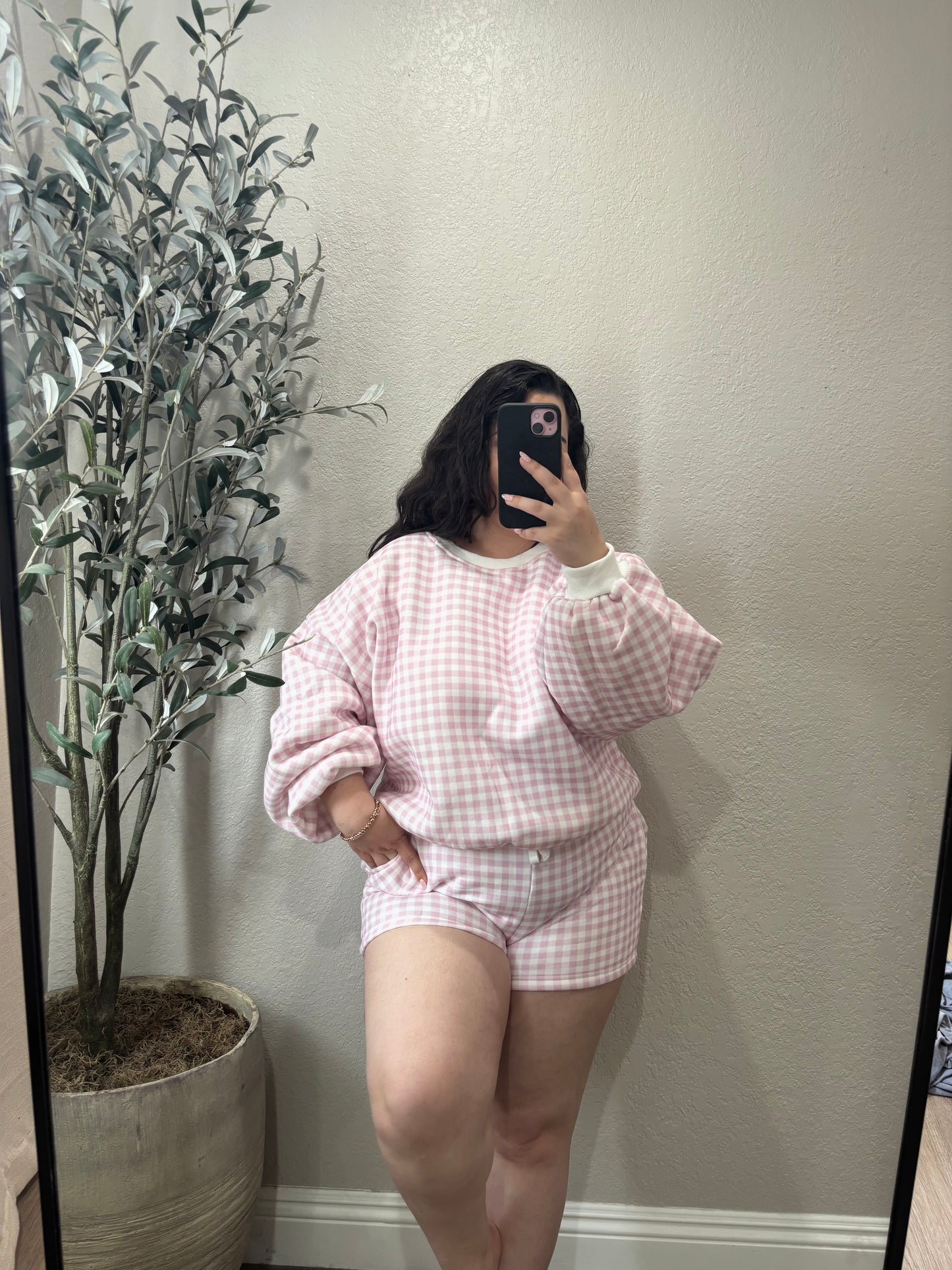 Blushin’ Pink Gingham Set