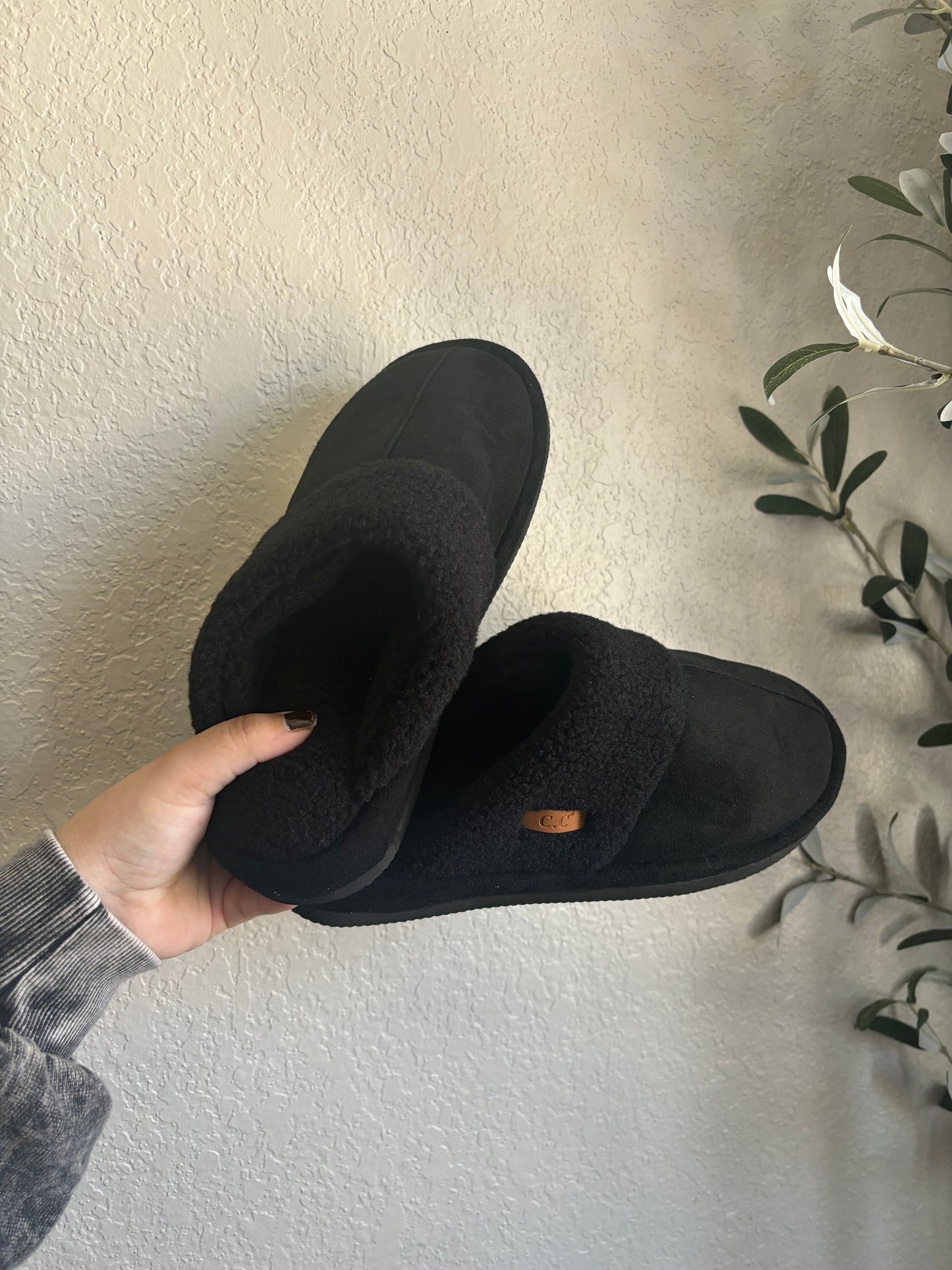 C.C Black Slippers