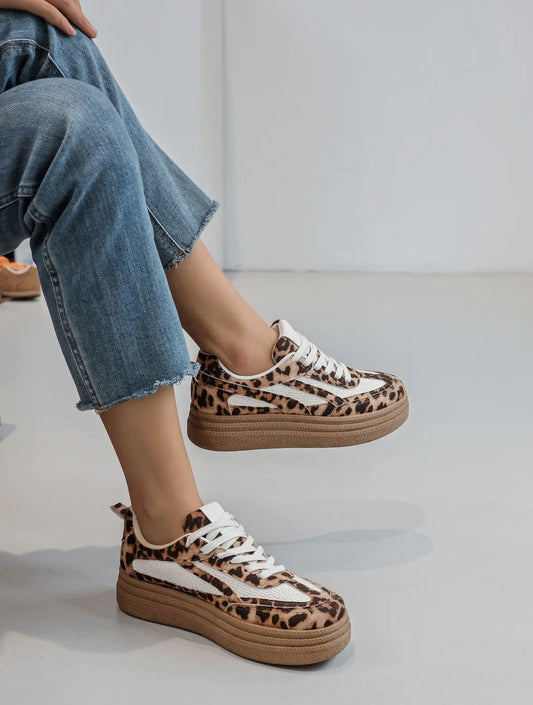 Kelsie Leopard Chunky Sneakers