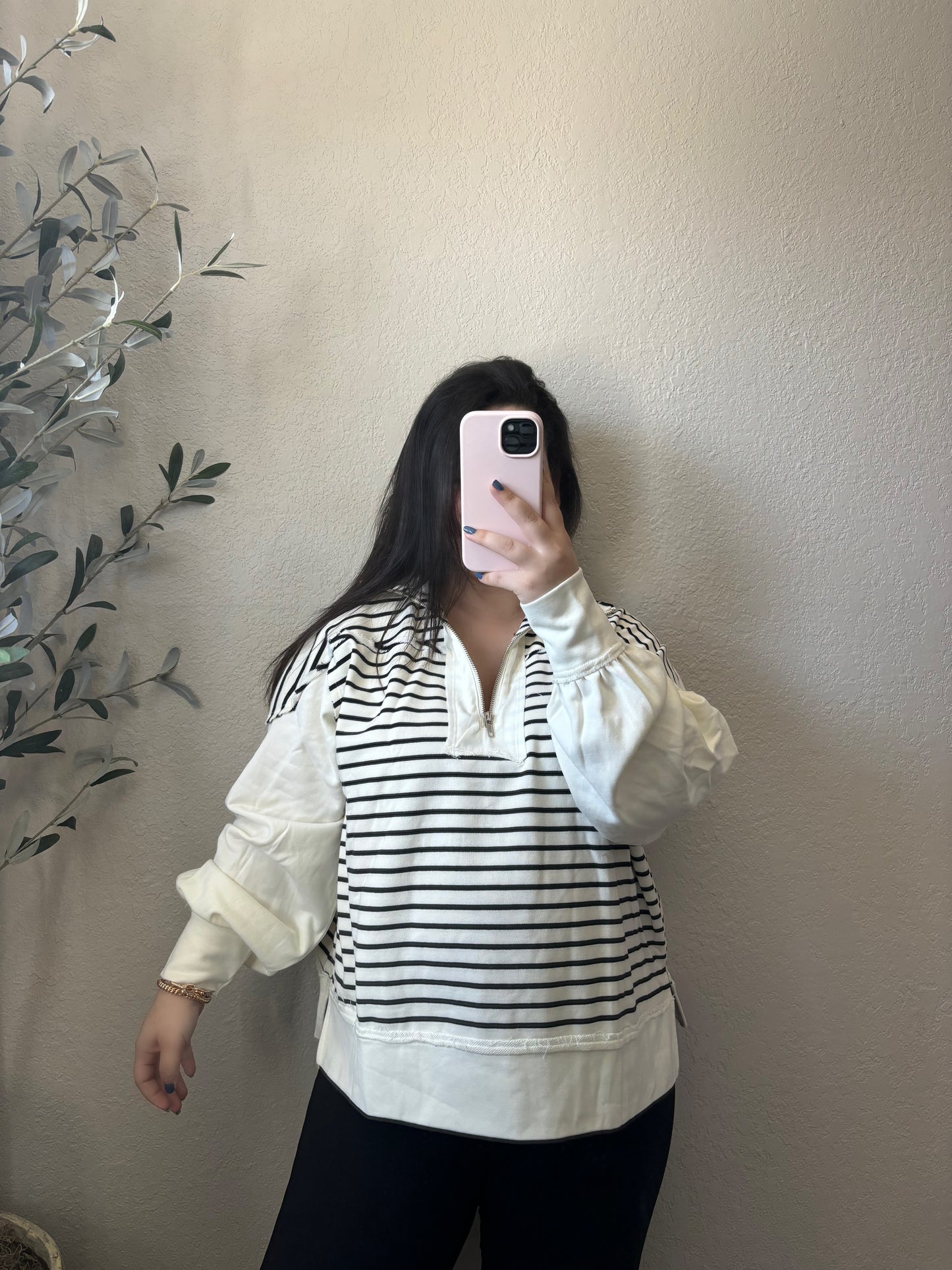 Stella Striped Pullover