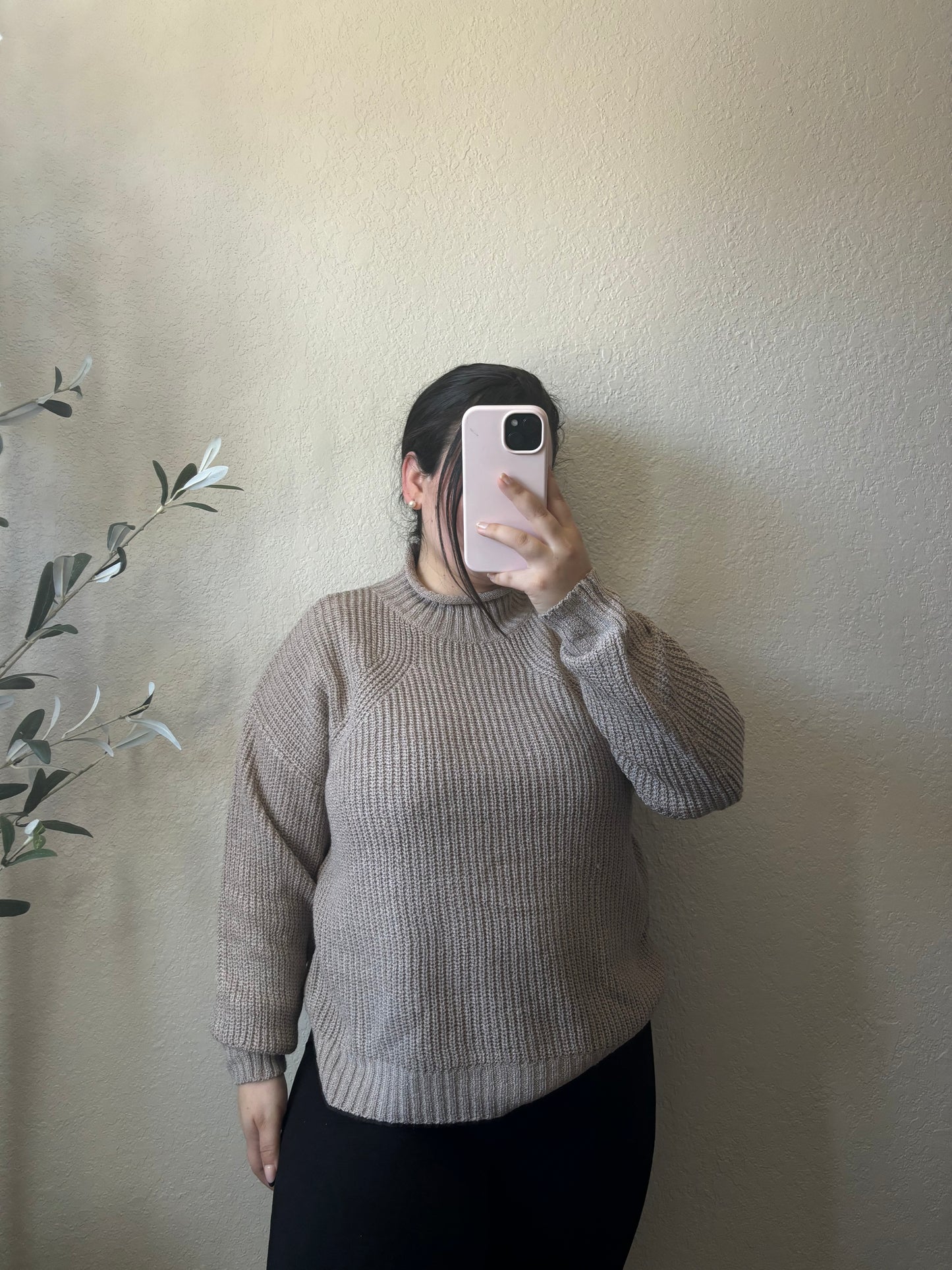 Chunky Knit Mockneck Sweater