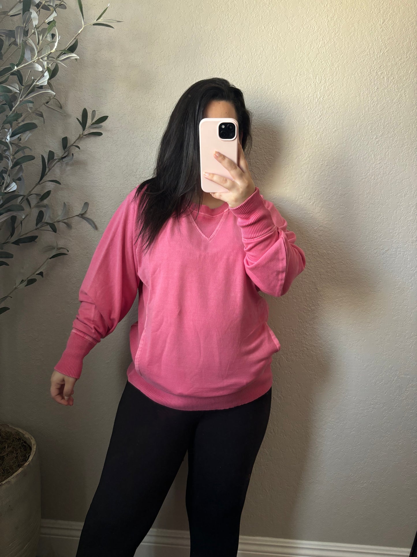 Roxy Pullover- Fuchsia