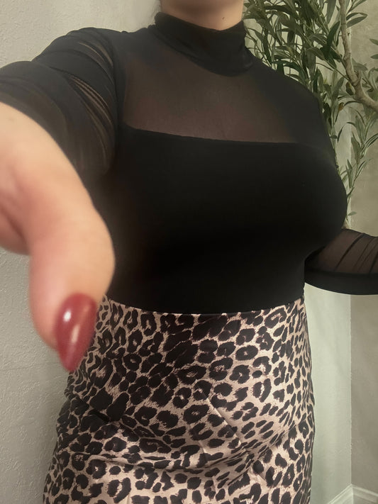 Just A Glimpse Mesh Top