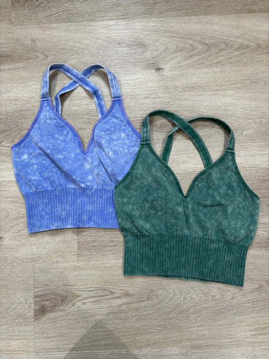 Esme Vintage Tank (Dark Green)