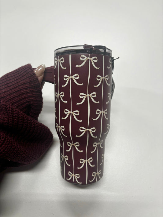 Merlot & Bows Tumbler