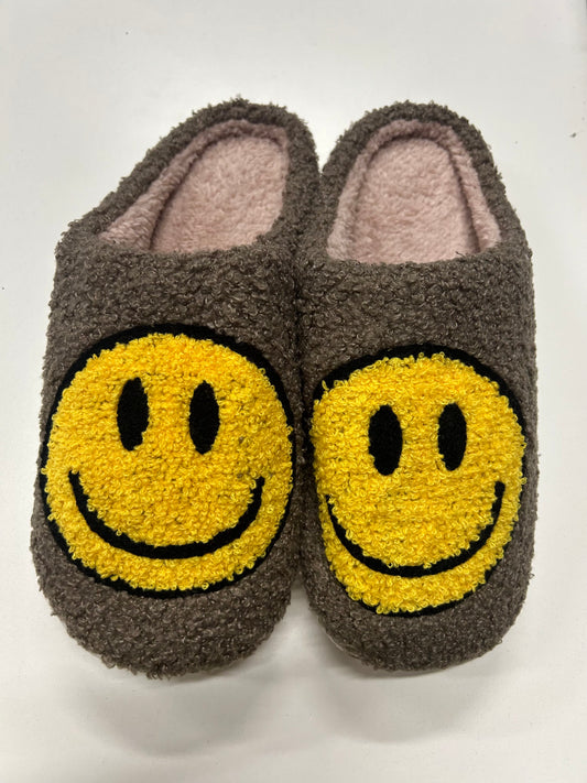Be Happy Slippers (Brown)