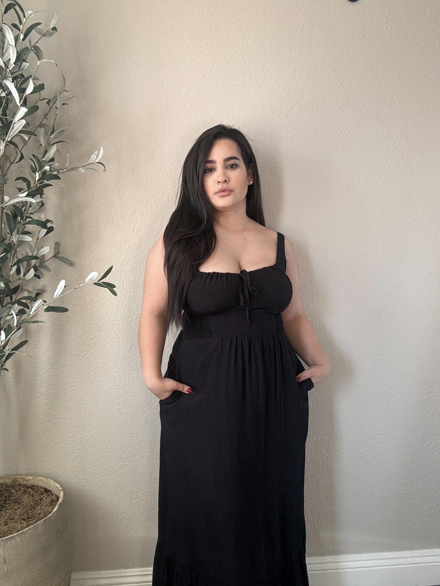 All Yours Maxi Dress- Black