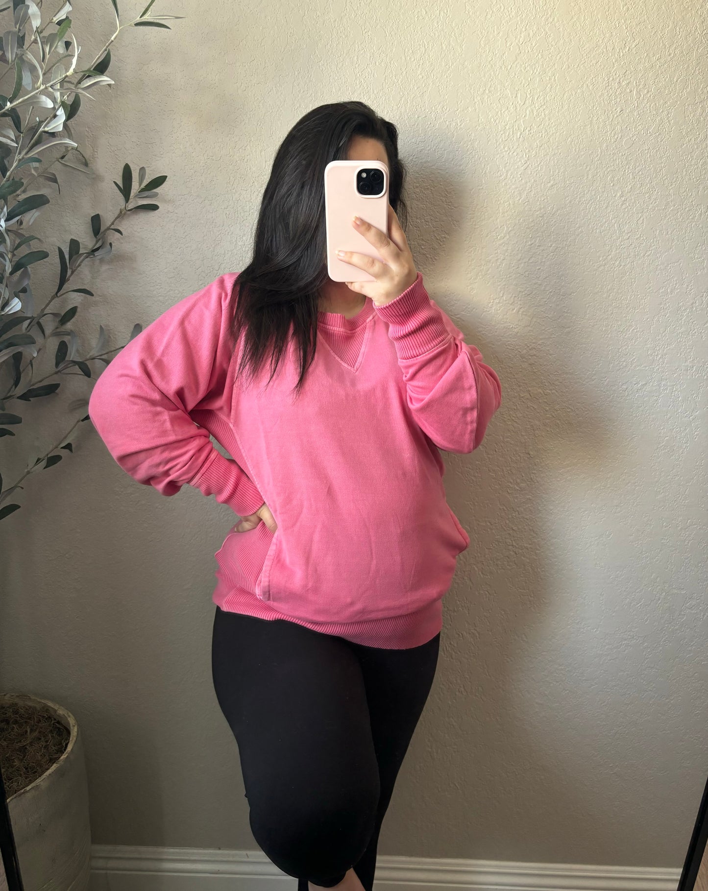 Roxy Pullover- Fuchsia