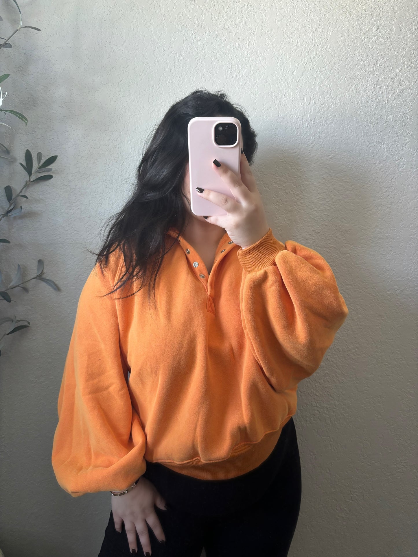 Adaline Pullover- Orange