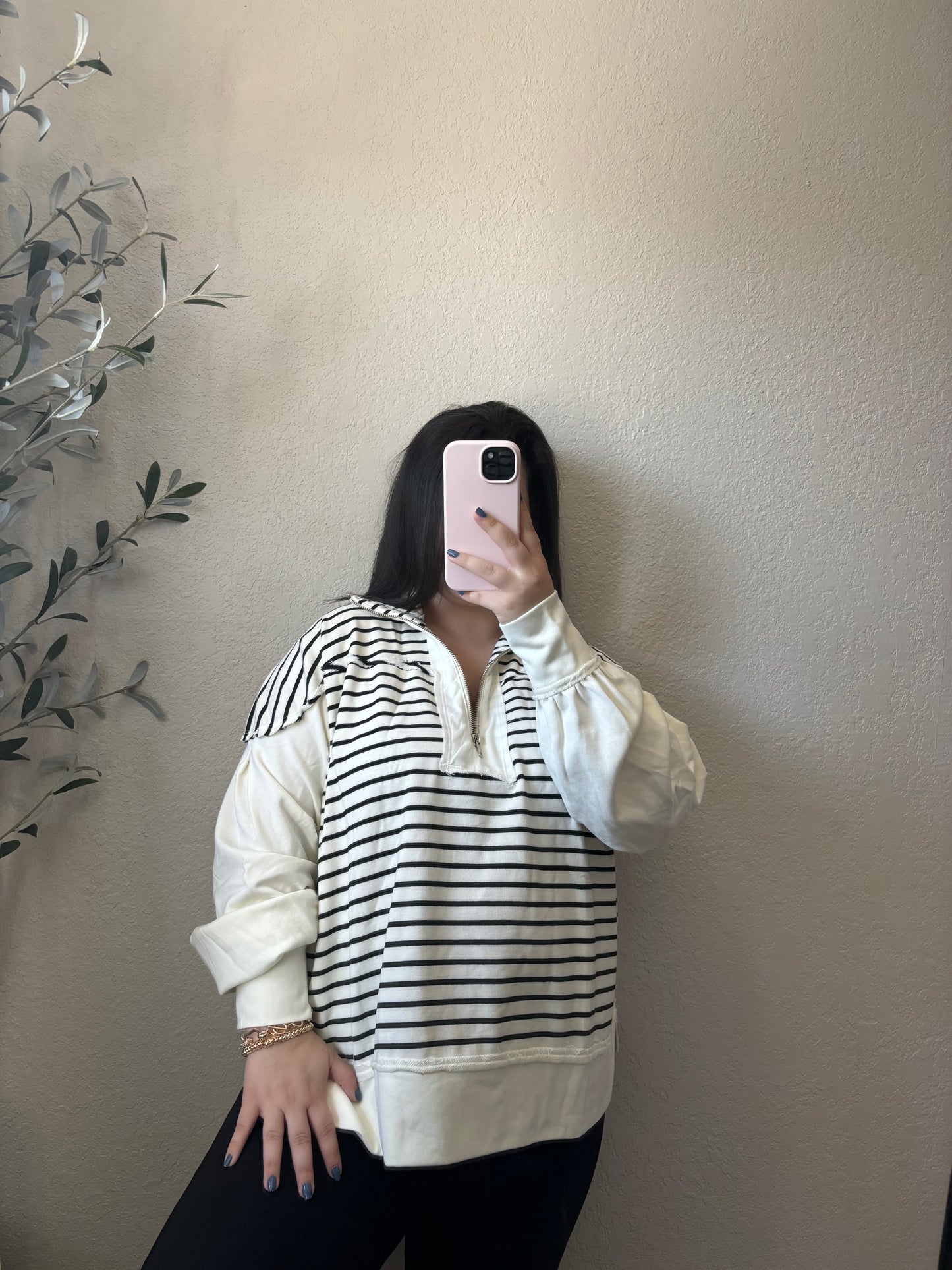 Stella Striped Pullover