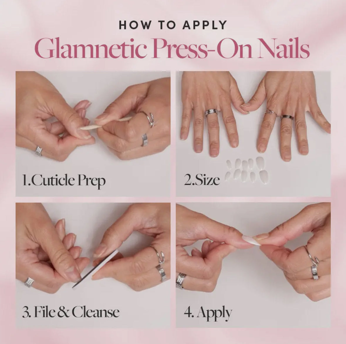 Hot Pink Press On Nails- Short Oval