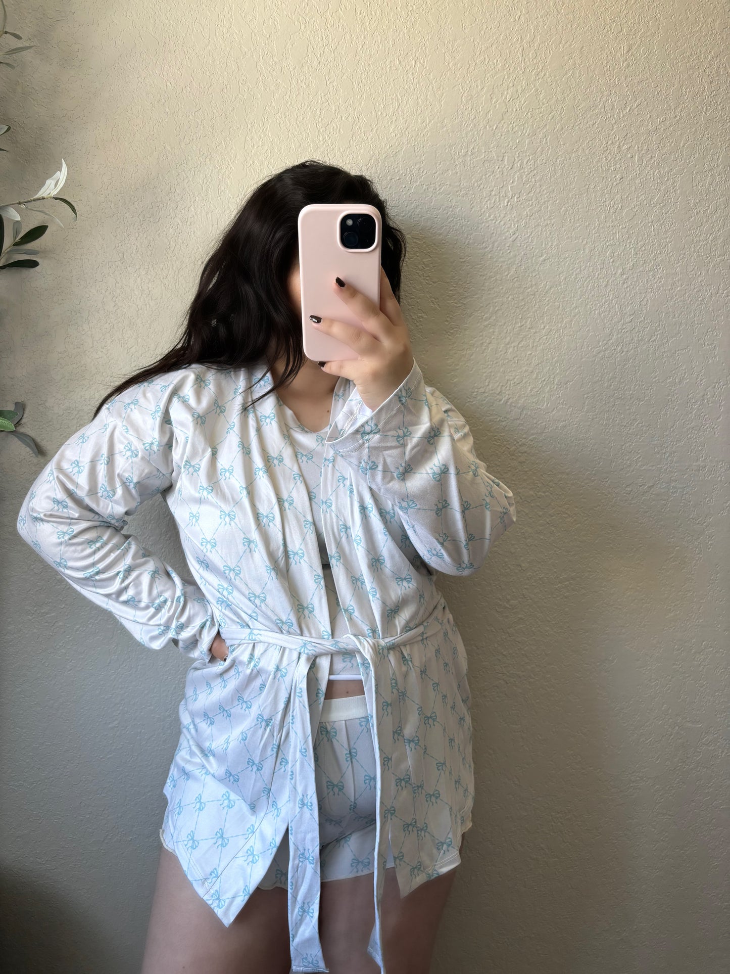 Baby Blue Bow Robe