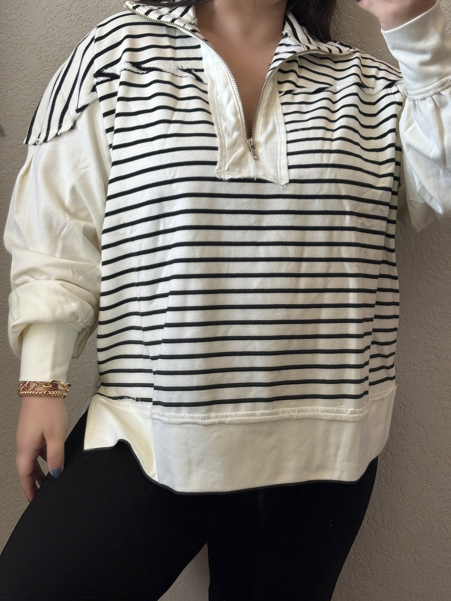 Stella Striped Pullover