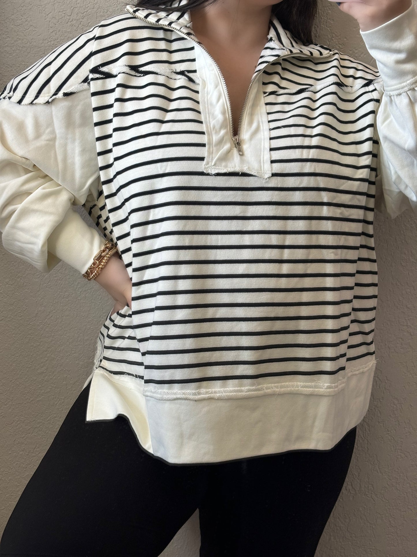 Stella Striped Pullover