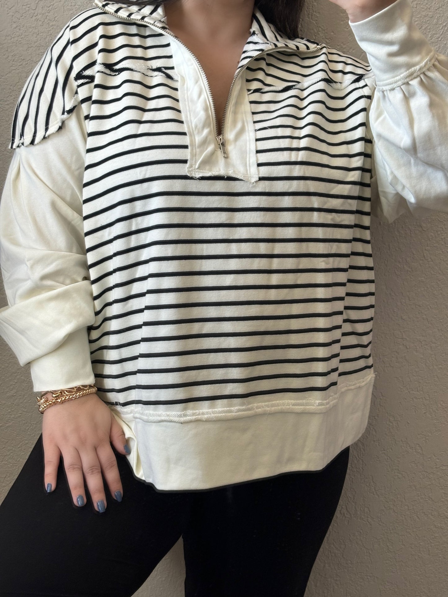 Stella Striped Pullover