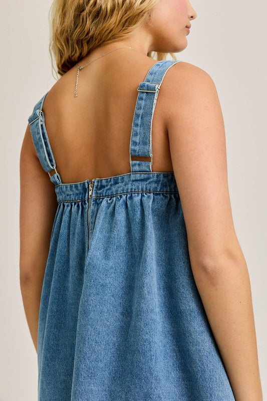 Sienna Denim Flare Dress