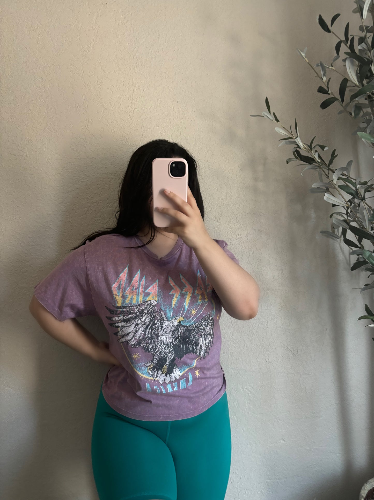 Vintage Lavender Freebird Tee- Waist Length